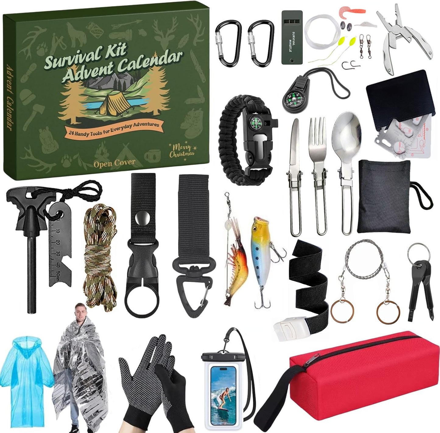Advent Calendar - Survival Kits for Men 24 Day Countdown