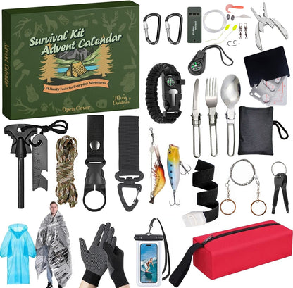 Advent Calendar - Survival Kits for Men 24 Day Countdown