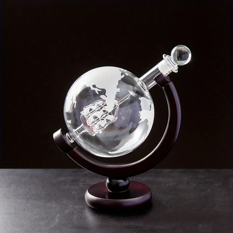 Globe Whiskey Decanter Set